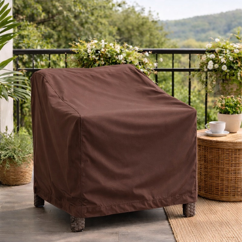 Fauteuil avec housse de protection